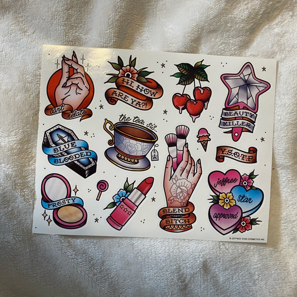 JEFFREE STAR MYSTERY BOX STICKERS